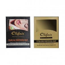Olifair Soap Pack of Charcoal and Gold Whitening  (200 g)